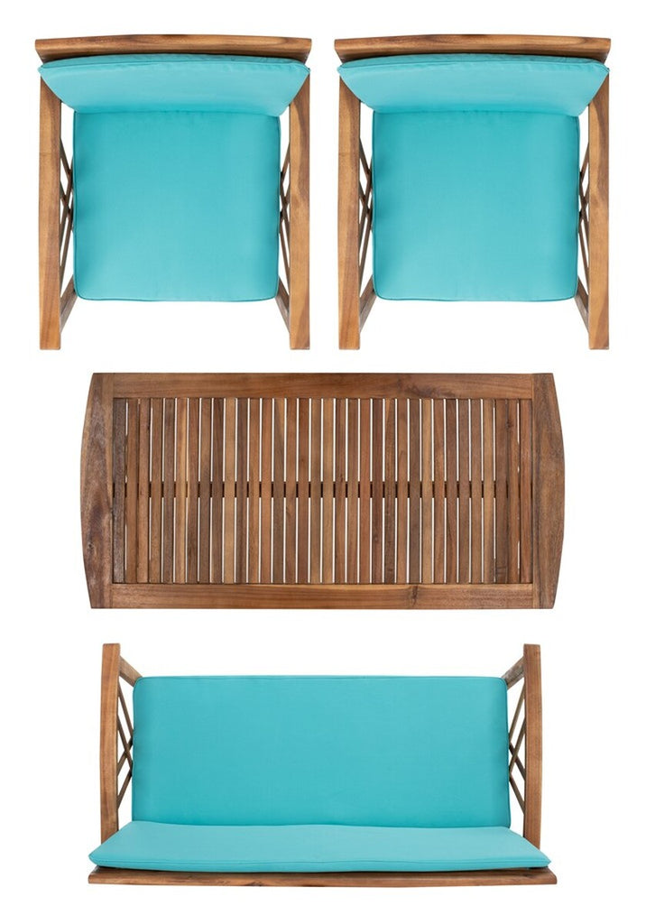Safavieh Fontana 4 Pc Outdoor Set | Outdoor Sofas, Loveseats & Sectionals |  Modishstore  - 12