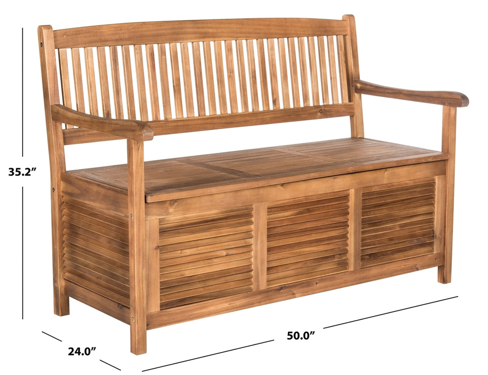 Safavieh Brisbane Storage Bench | Outdoor Stools & Benches | Modishstore - 12