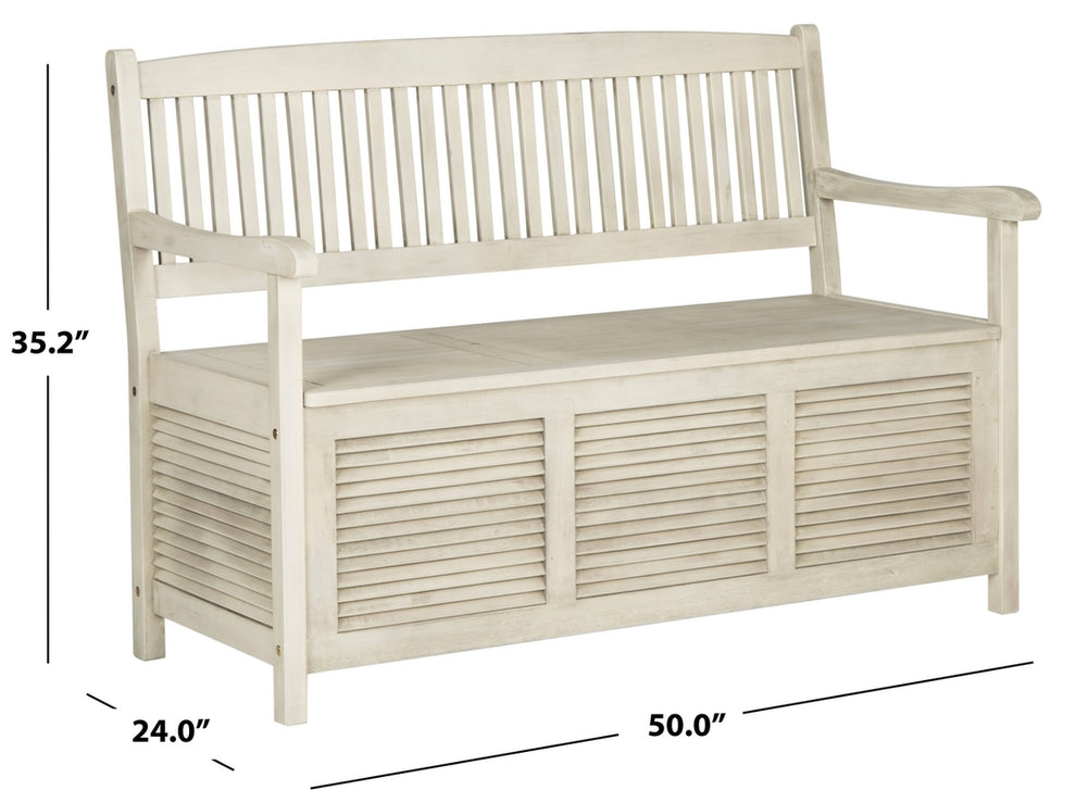 Safavieh Brisbane Storage Bench | Outdoor Stools & Benches | Modishstore - 10