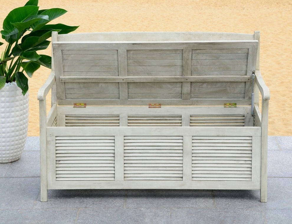 Safavieh Brisbane Storage Bench | Outdoor Stools & Benches | Modishstore - 6