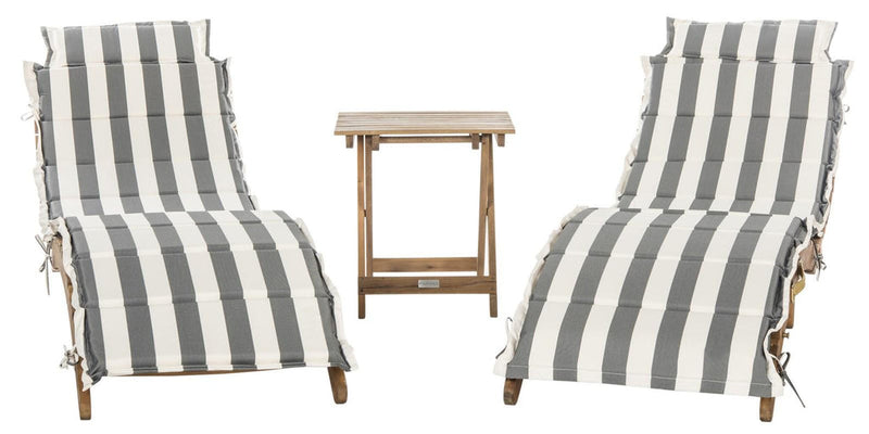 Safavieh Pacifica 3 Piece Lounge Set | Outdoor Chaise Lounges |  Modishstore  - 2