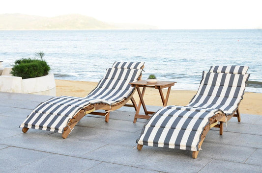 Safavieh Pacifica 3 Piece Lounge Set | Outdoor Chaise Lounges |  Modishstore 