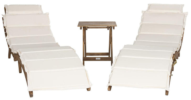 Safavieh Pacifica 3 Piece Lounge Set | Outdoor Chaise Lounges |  Modishstore  - 10