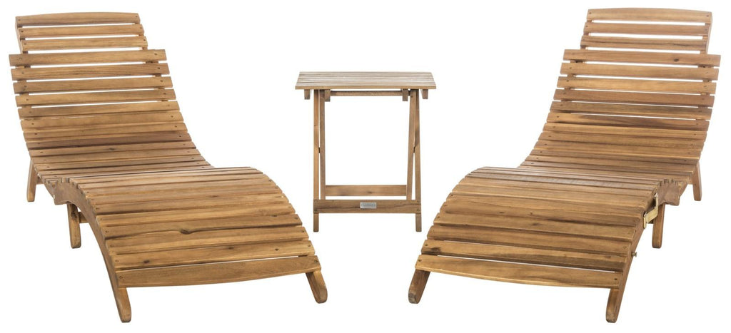 Safavieh Pacifica 3 Piece Lounge Set | Outdoor Chaise Lounges |  Modishstore  - 13