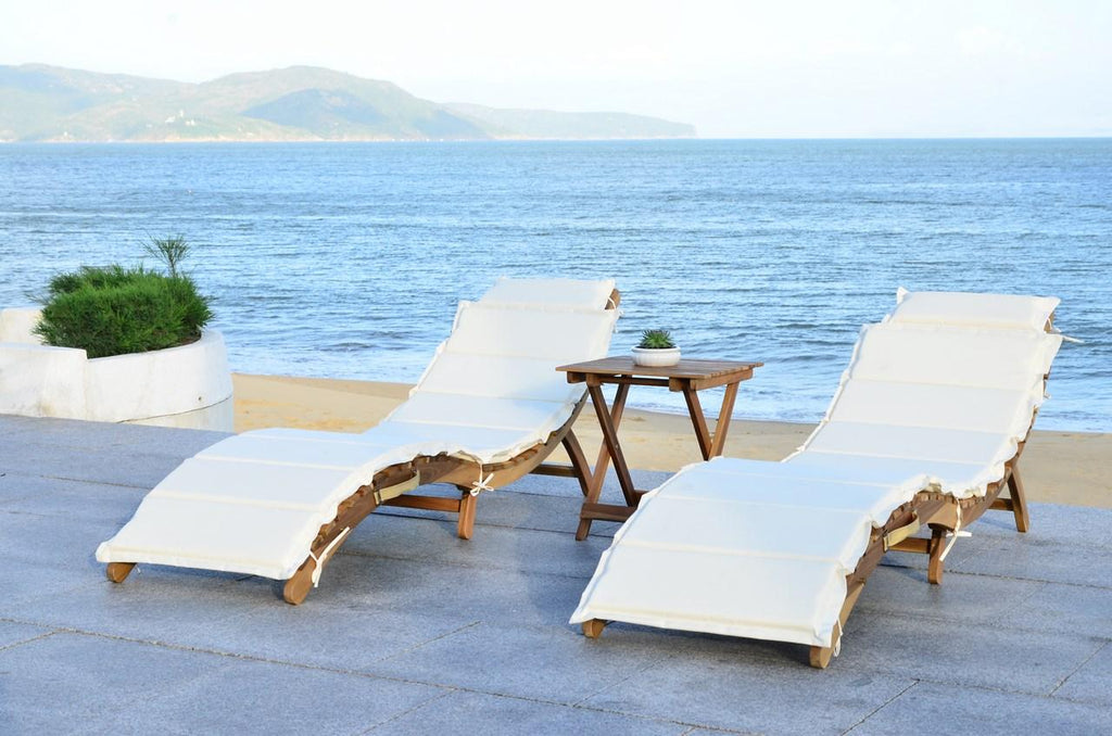 Safavieh Pacifica 3 Piece Lounge Set | Outdoor Chaise Lounges |  Modishstore  - 12