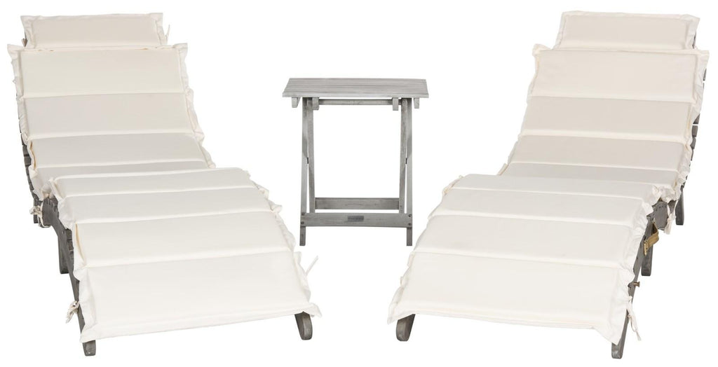 Safavieh Pacifica 3 Piece Lounge Set | Outdoor Chaise Lounges |  Modishstore  - 22