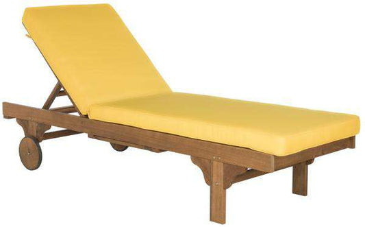 Safavieh Newport Chaise Lounge Chair With Side Table | Outdoor Recliners & Lounge Chairs |  Modishstore 