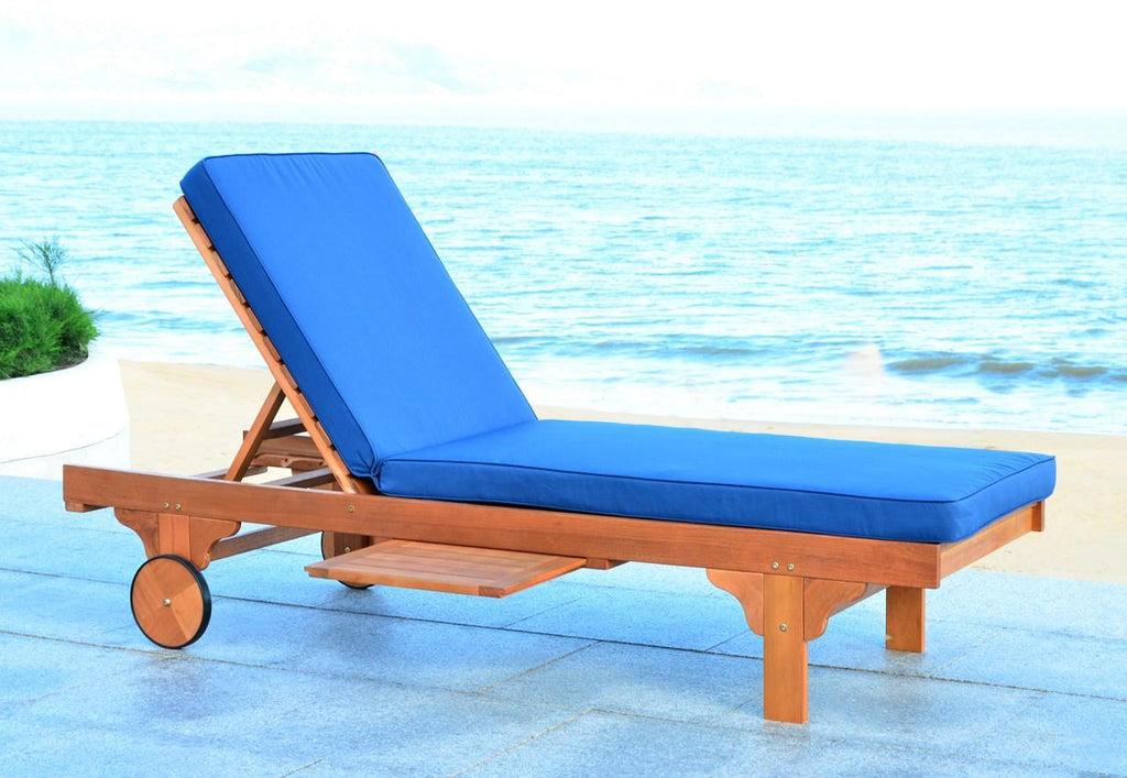 Safavieh Newport Chaise Lounge Chair With Side Table | Outdoor Recliners & Lounge Chairs | Modishstore - 7