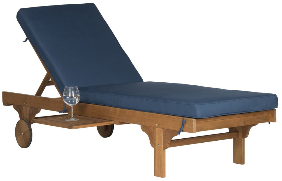 Safavieh Newport Chaise Lounge Chair With Side Table | Outdoor Recliners & Lounge Chairs | Modishstore - 8