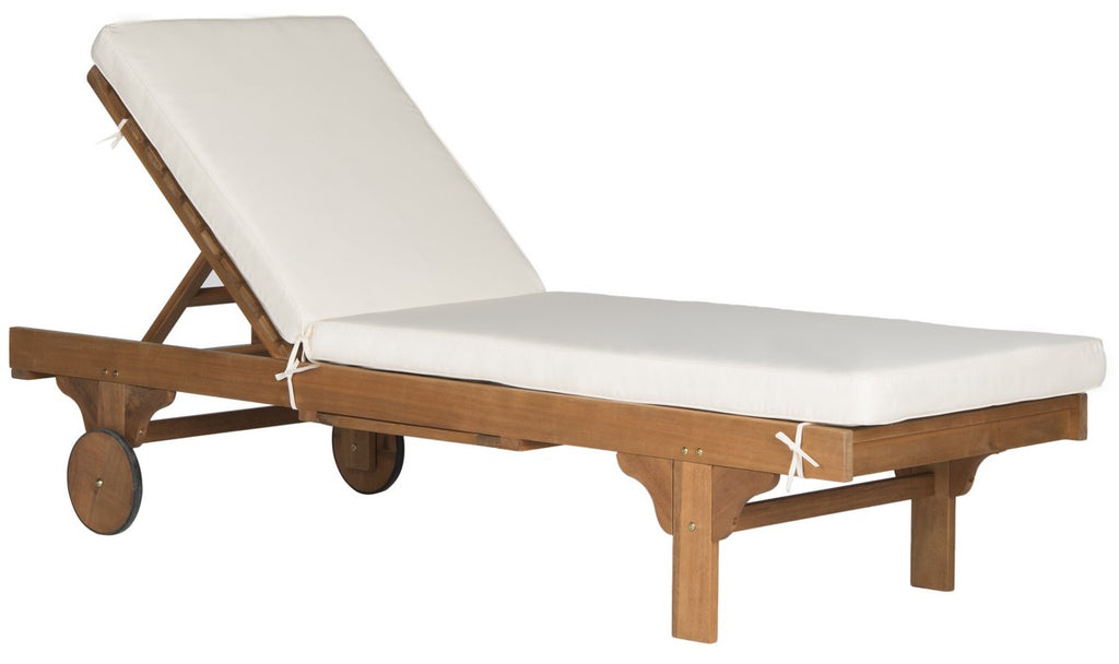 Safavieh Newport Chaise Lounge Chair With Side Table | Outdoor Recliners & Lounge Chairs |  Modishstore  - 11