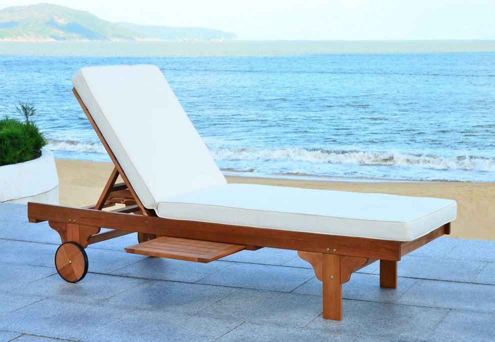 Safavieh Newport Chaise Lounge Chair With Side Table | Outdoor Recliners & Lounge Chairs | Modishstore - 13