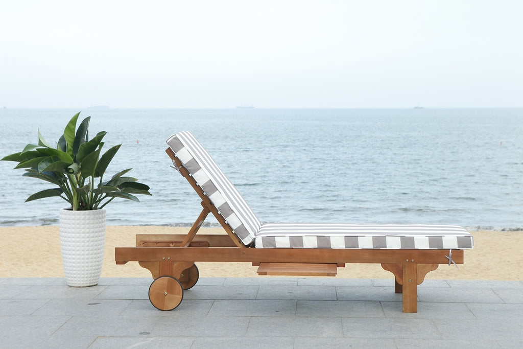 Safavieh Newport Chaise Lounge Chair With Side Table | Outdoor Recliners & Lounge Chairs | Modishstore - 17