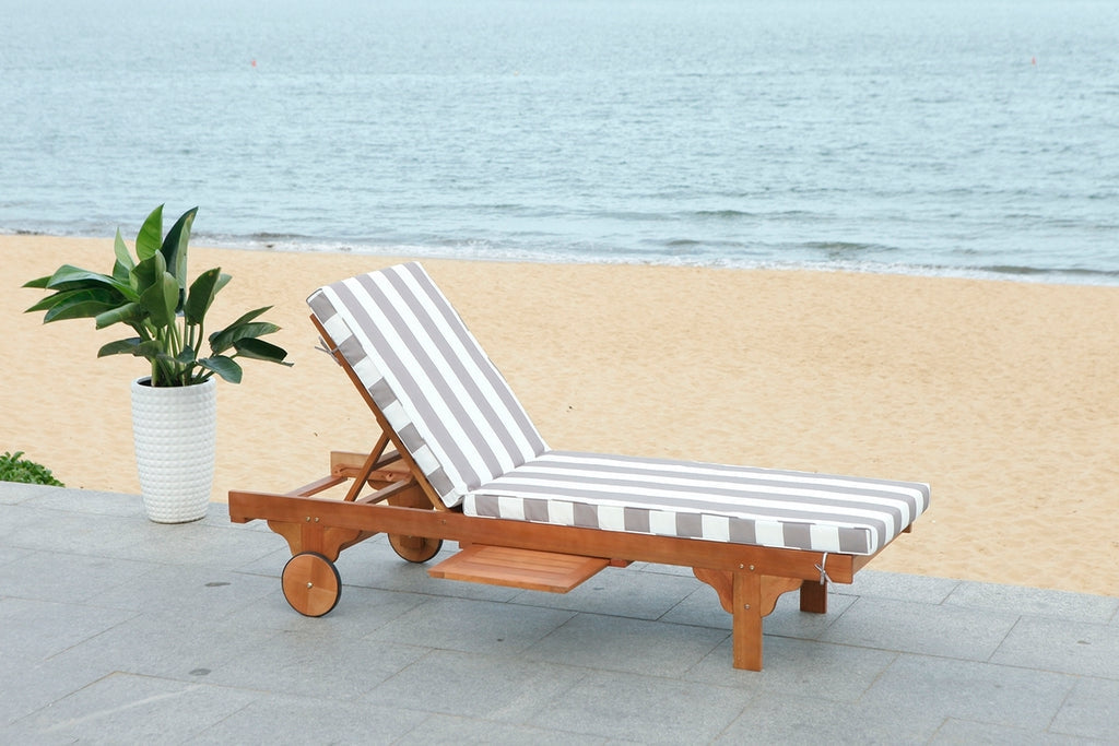 Safavieh Newport Chaise Lounge Chair With Side Table | Outdoor Recliners & Lounge Chairs | Modishstore - 18