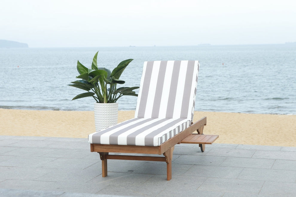 Safavieh Newport Chaise Lounge Chair With Side Table | Outdoor Recliners & Lounge Chairs | Modishstore - 19