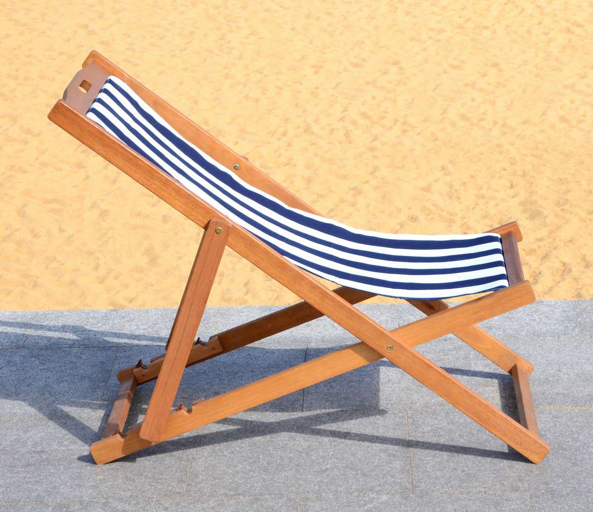 Safavieh Loren Foldable Sling Chair | Outdoor Chairs |  Modishstore  - 2