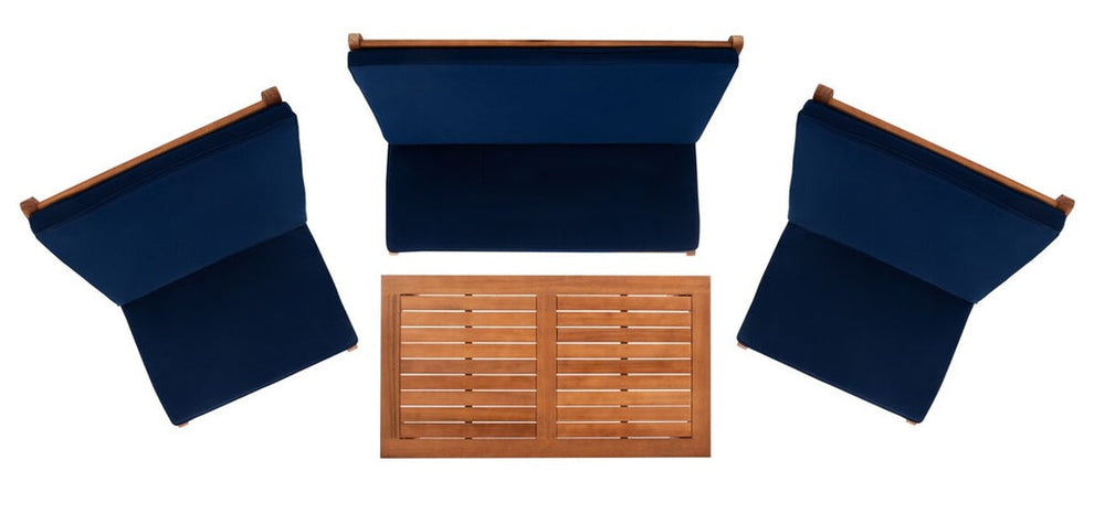 Safavieh Chaston 4 Pc Living Set | Outdoor Sofas, Loveseats & Sectionals |  Modishstore  - 13