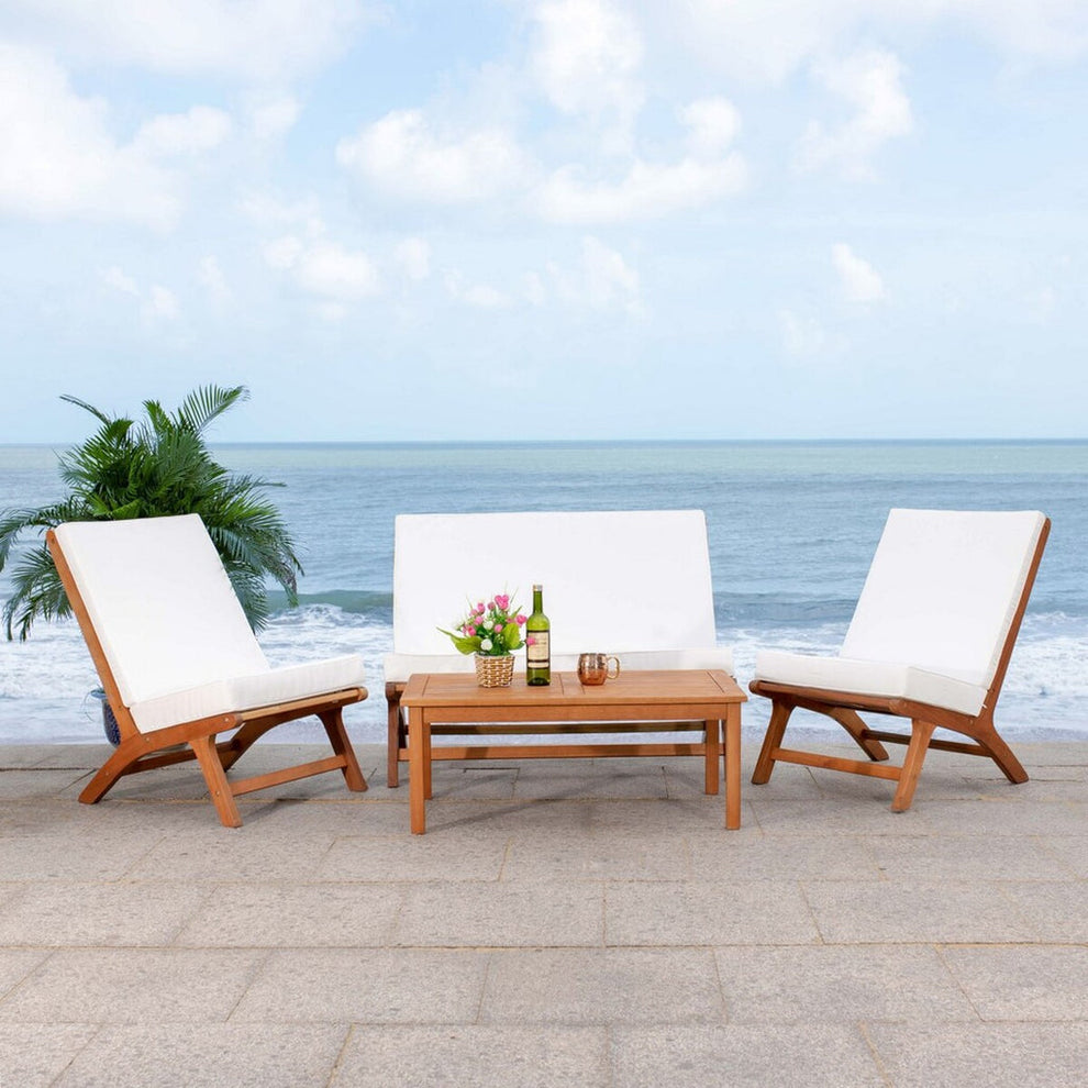 Safavieh Chaston 4 Pc Living Set | Outdoor Sofas, Loveseats & Sectionals |  Modishstore  - 21
