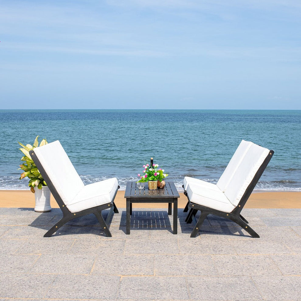 Safavieh Chaston 4 Pc Living Set | Outdoor Sofas, Loveseats & Sectionals |  Modishstore  - 32