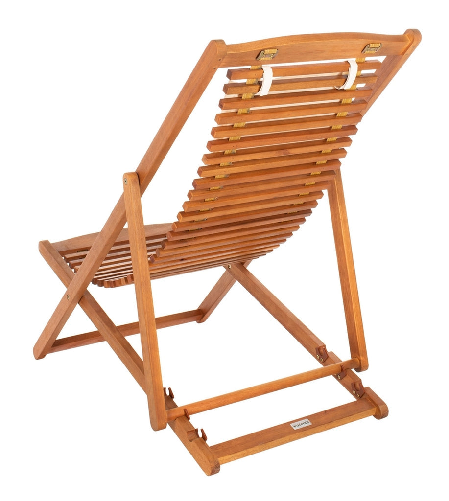 Rendi Relax Chair With Pillow - Set Of 2 - Natural, Navy | Outdoor Chaise Lounges |  Modishstore  - 20