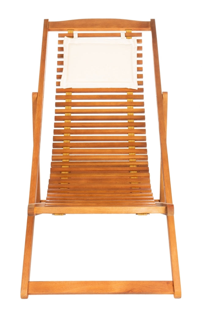 Rendi Relax Chair With Pillow - Set Of 2 - Natural, Navy | Outdoor Chaise Lounges |  Modishstore  - 14