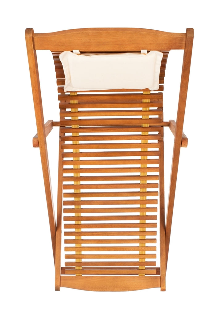 Rendi Relax Chair With Pillow - Set Of 2 - Natural, Navy | Outdoor Chaise Lounges |  Modishstore  - 22