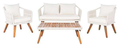 Safavieh Raldin Rope 4 Pc Living Set | Outdoor Patio |  Modishstore  - 9