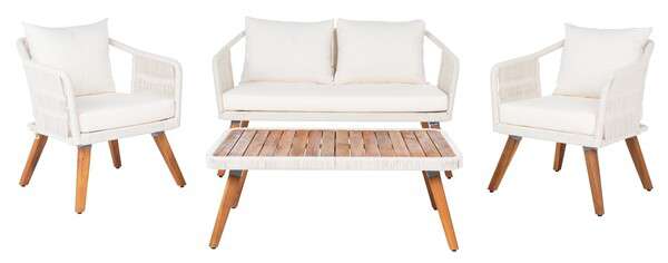 Safavieh Raldin Rope 4 Pc Living Set | Outdoor Patio |  Modishstore  - 9