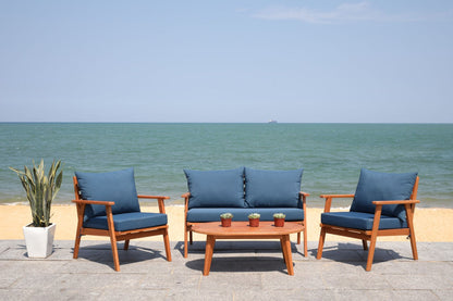 Safavieh Deacon 4 Pc Living Set | Outdoor Sofas, Loveseats & Sectionals |  Modishstore 