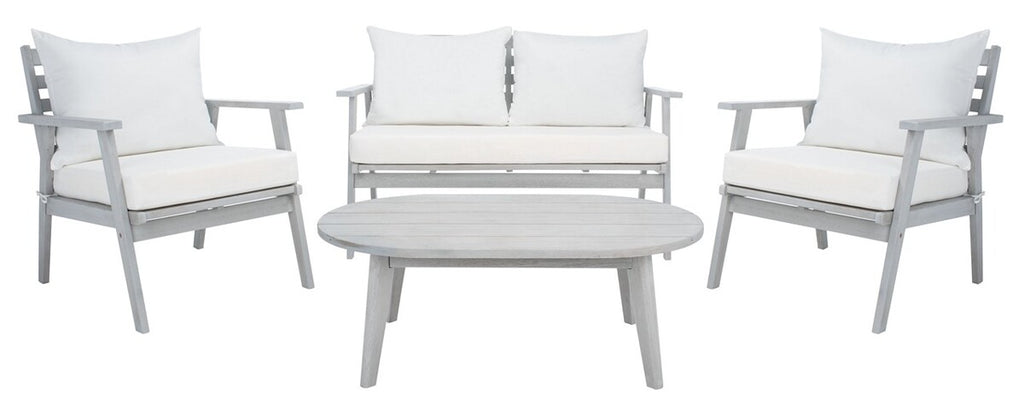 Safavieh Deacon 4 Pc Living Set | Outdoor Sofas, Loveseats & Sectionals |  Modishstore  - 25