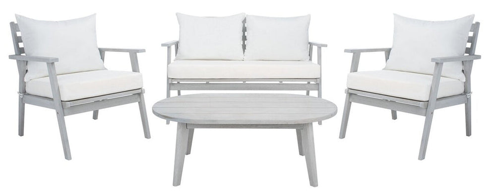 Safavieh Deacon 4 Pc Living Set | Outdoor Sofas, Loveseats & Sectionals |  Modishstore  - 25
