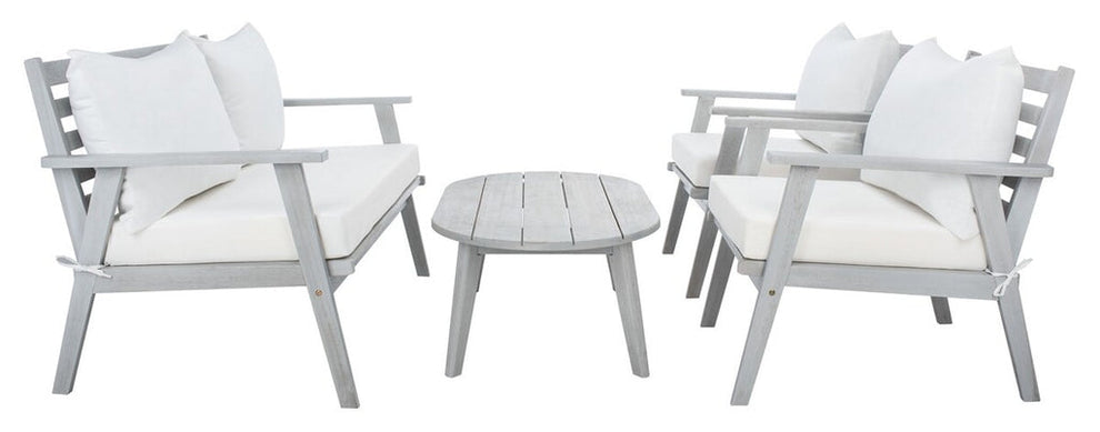 Safavieh Deacon 4 Pc Living Set | Outdoor Sofas, Loveseats & Sectionals |  Modishstore  - 31