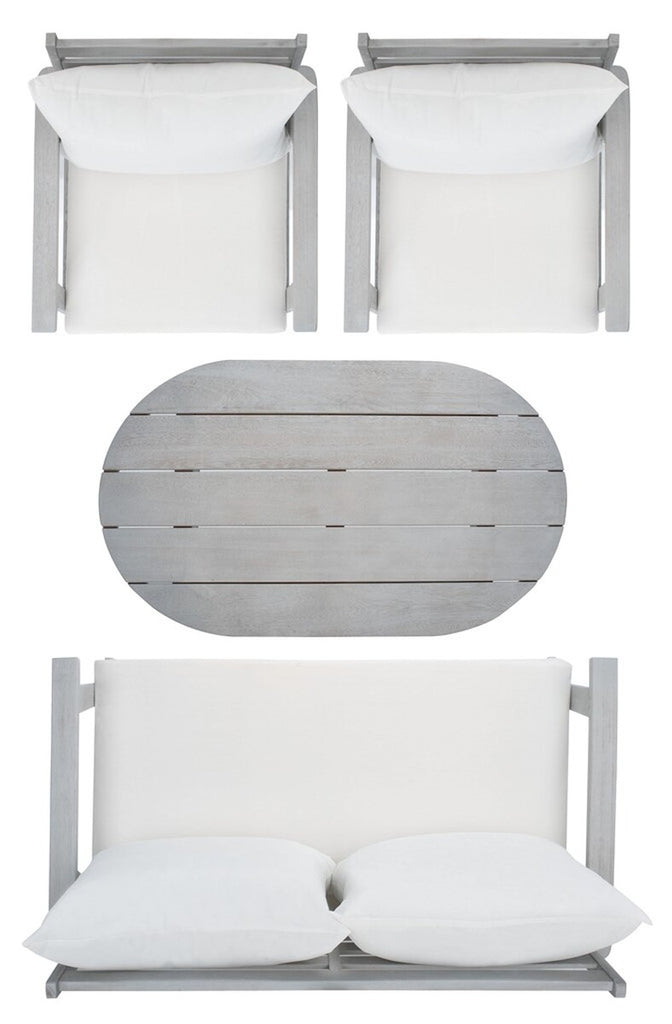 Safavieh Deacon 4 Pc Living Set | Outdoor Sofas, Loveseats & Sectionals |  Modishstore  - 26