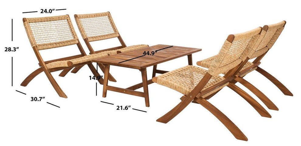 Safavieh Blaze Living Set | Outdoor Sofas, Loveseats & Sectionals |  Modishstore  - 8