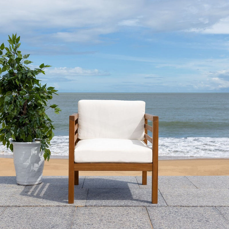 Safavieh Kinnell Outdoor Armchair | Outdoor Chairs |  Modishstore 