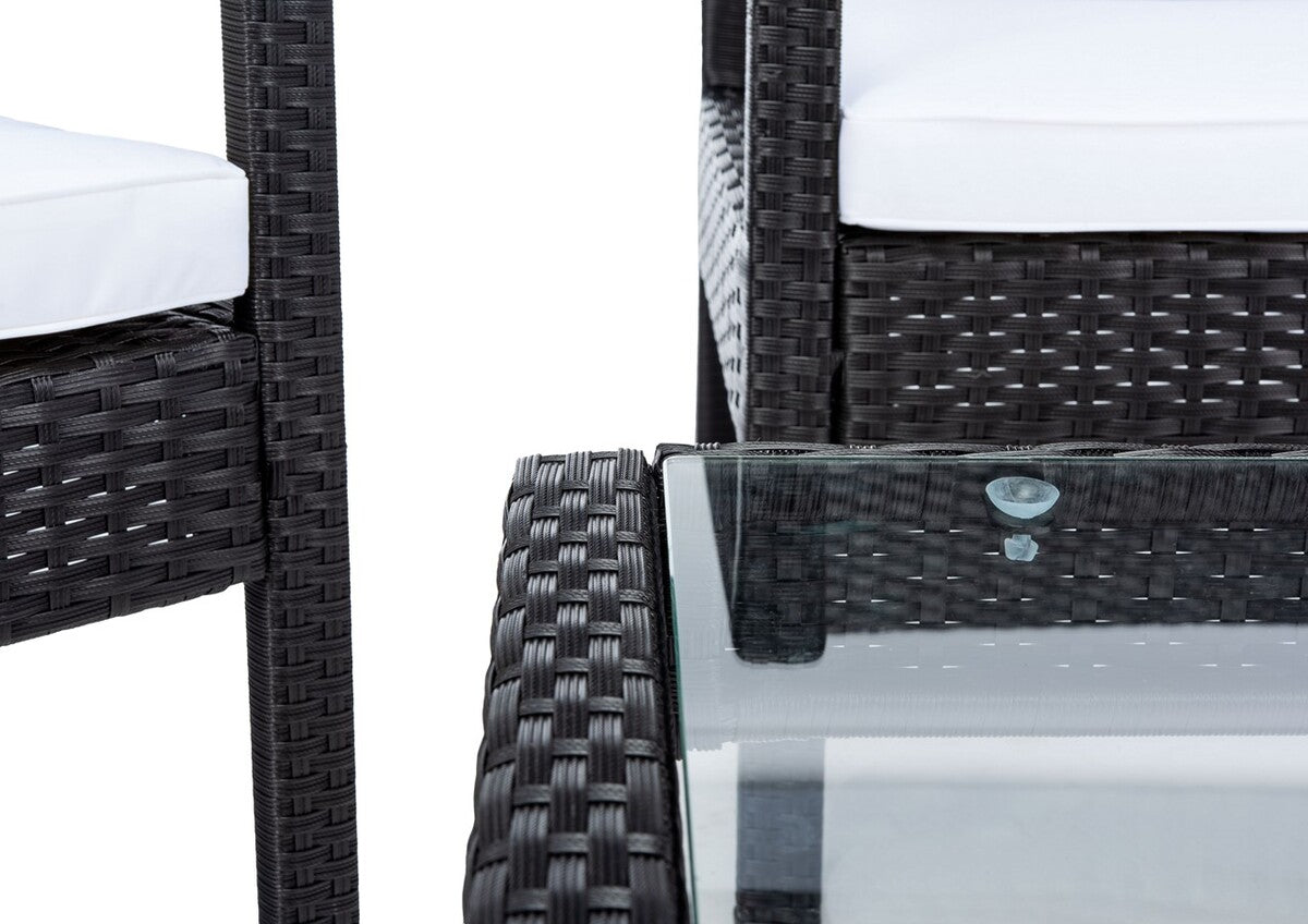 Safavieh Bassey 4Pc Living Set | Outdoor Patio |  Modishstore  - 3