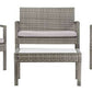 Safavieh Bassey 4Pc Living Set | Outdoor Patio |  Modishstore  - 5