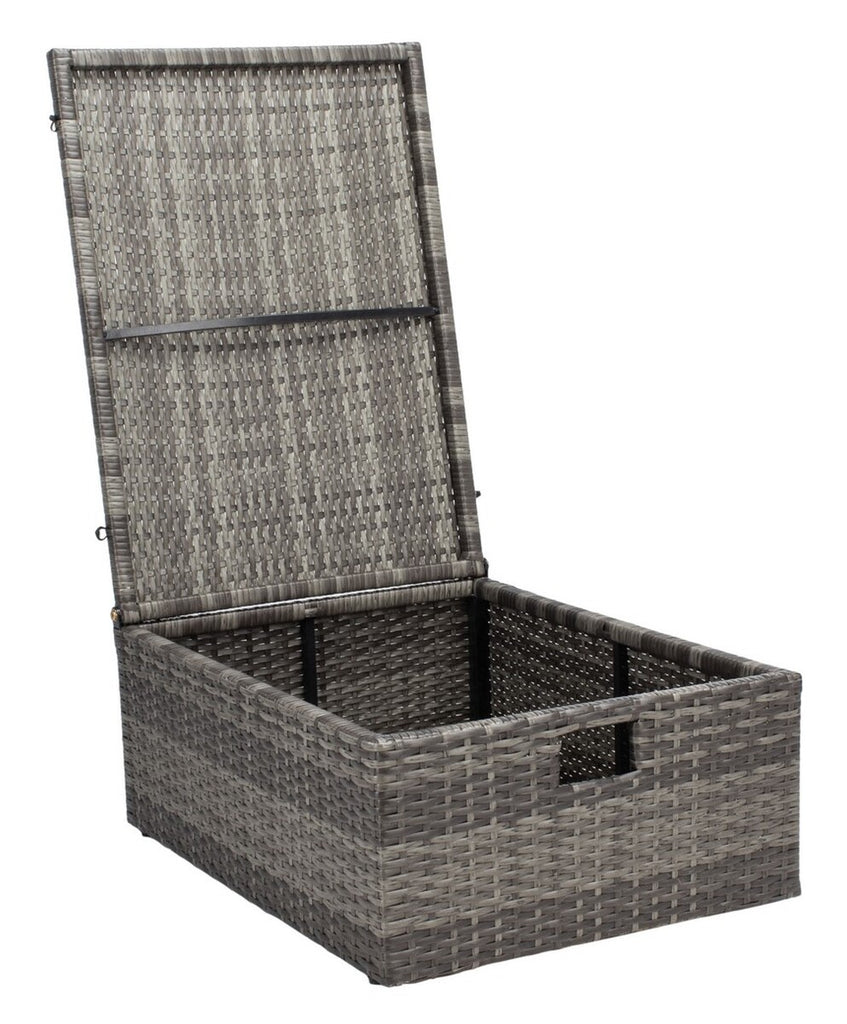 Safavieh Pramla Outdoor Sette With Ottoman | Outdoor Chaise Lounges |  Modishstore  - 22