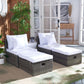 Safavieh Pramla Outdoor Sette With Ottoman | Outdoor Chaise Lounges |  Modishstore  - 19