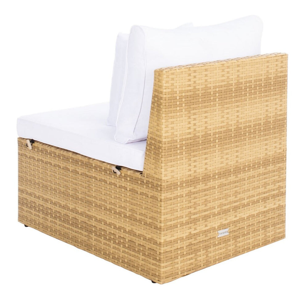 Safavieh Pramla Outdoor Sette With Ottoman | Outdoor Chaise Lounges |  Modishstore  - 31