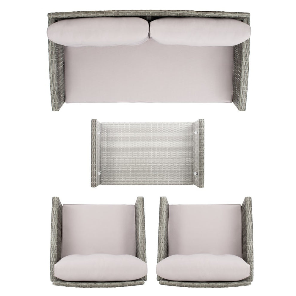 Safavieh Vellor 4Pc Living Set | Outdoor Patio |  Modishstore  - 8
