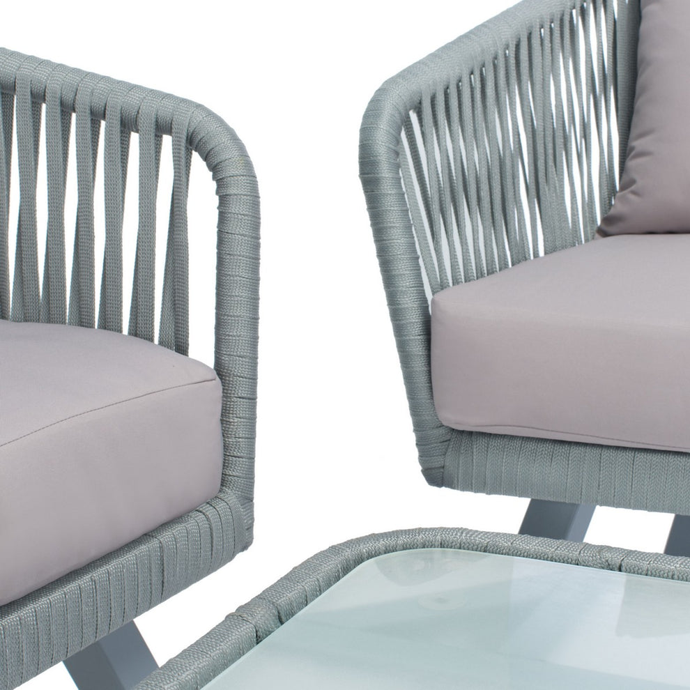 Safavieh Jorda 4Pc Rope Living Set | Outdoor Patio |  Modishstore  - 11