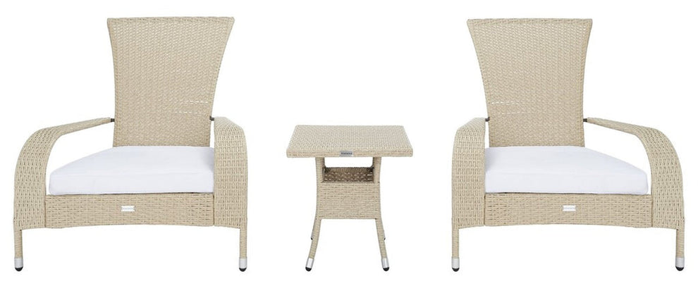 Safavieh Edna 3Pc Lounge Set | Outdoor Chairs |  Modishstore  - 11