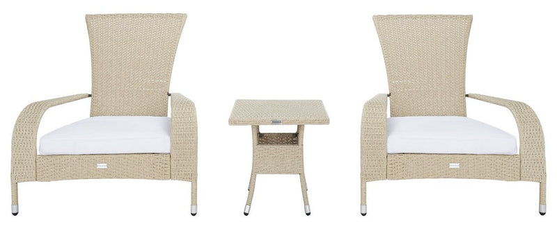 Safavieh Edna 3Pc Lounge Set | Outdoor Chairs |  Modishstore  - 11