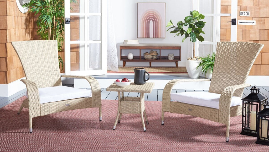 Safavieh Edna 3Pc Lounge Set | Outdoor Chairs |  Modishstore  - 10