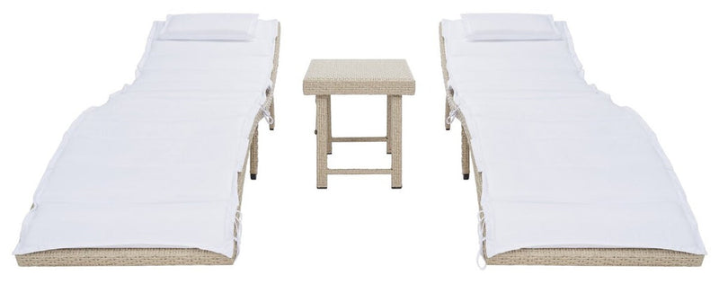 Safavieh Carew 3Pc Sun Lounger Set | Outdoor Recliners & Lounge Chairs |  Modishstore  - 10