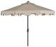 Safavieh Uv Resistant Zimmerman 9 Ft Crank Market Push Button Tilt Umbrella With Flap | Umbrellas |  Modishstore  - 3