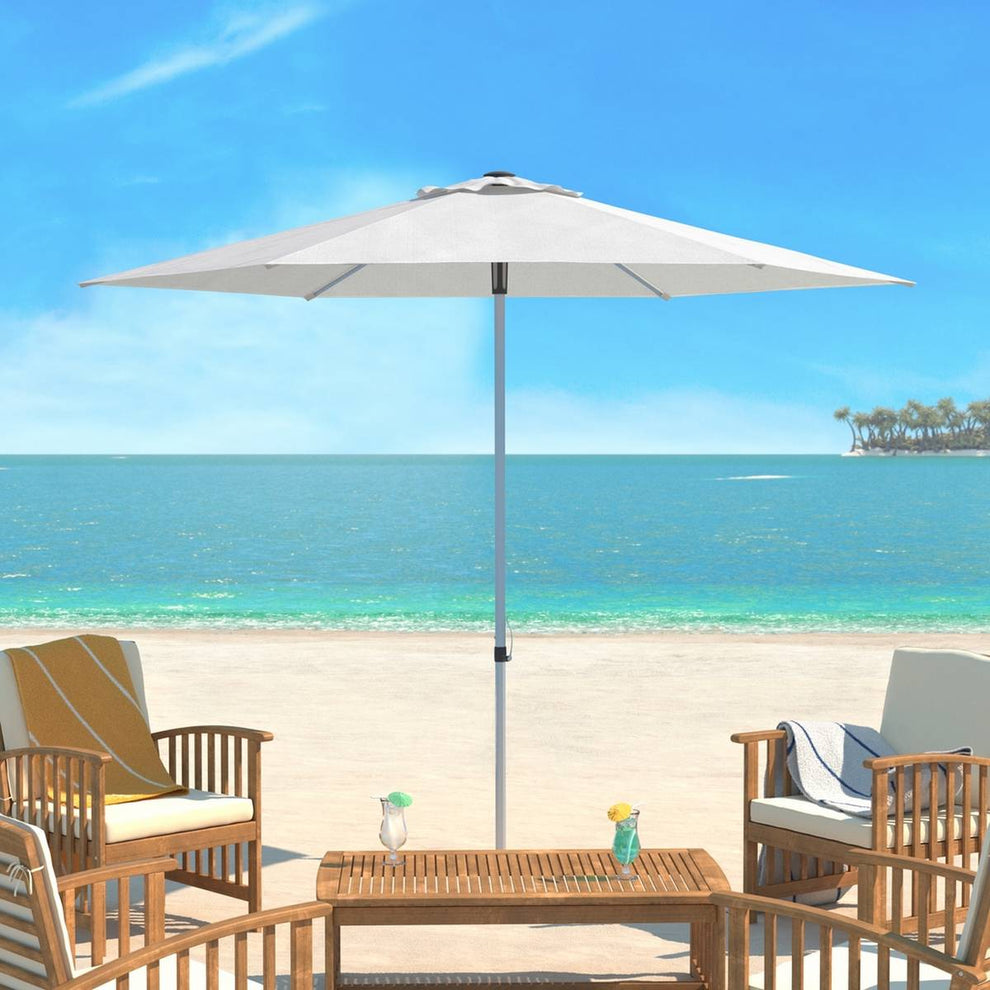 Safavieh Uv Resistant Hurst 9 Ft Easy Glide Market Umbrella | Umbrellas |  Modishstore  - 5