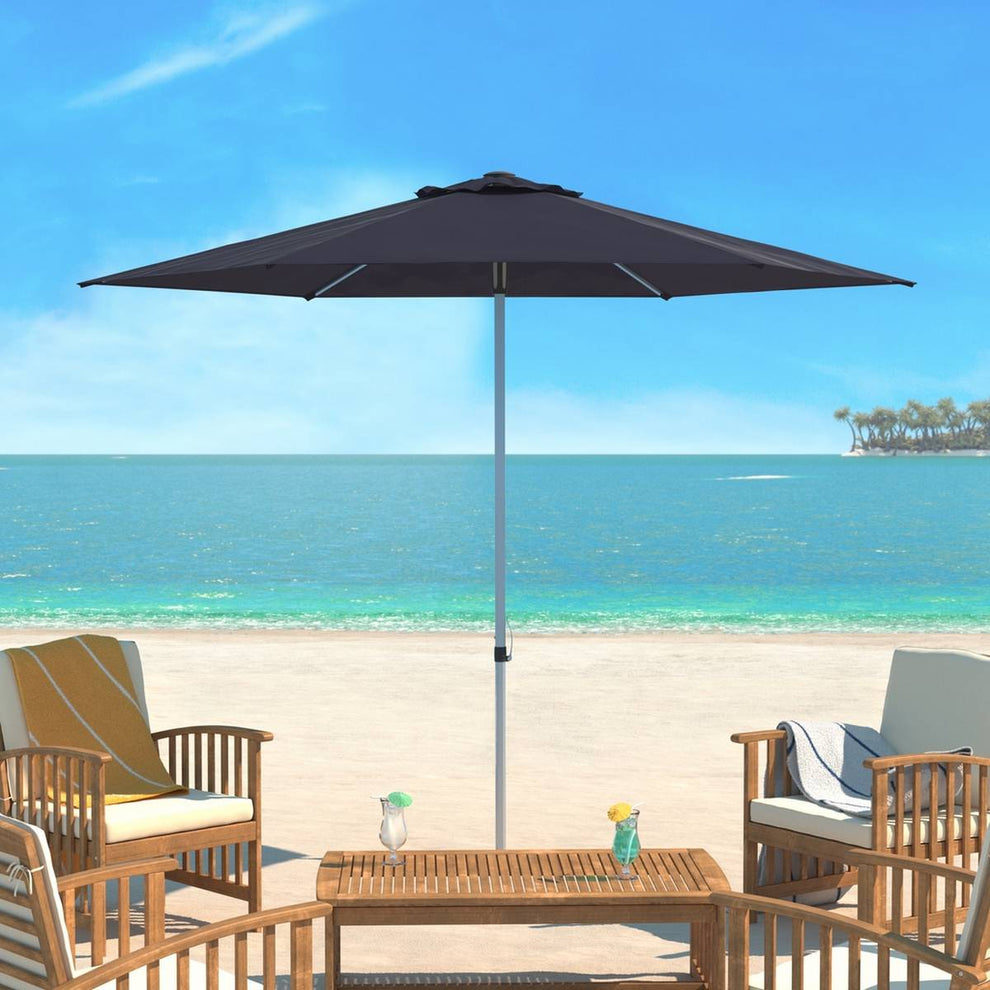 Safavieh Uv Resistant Hurst 9 Ft Easy Glide Market Umbrella | Umbrellas |  Modishstore  - 8
