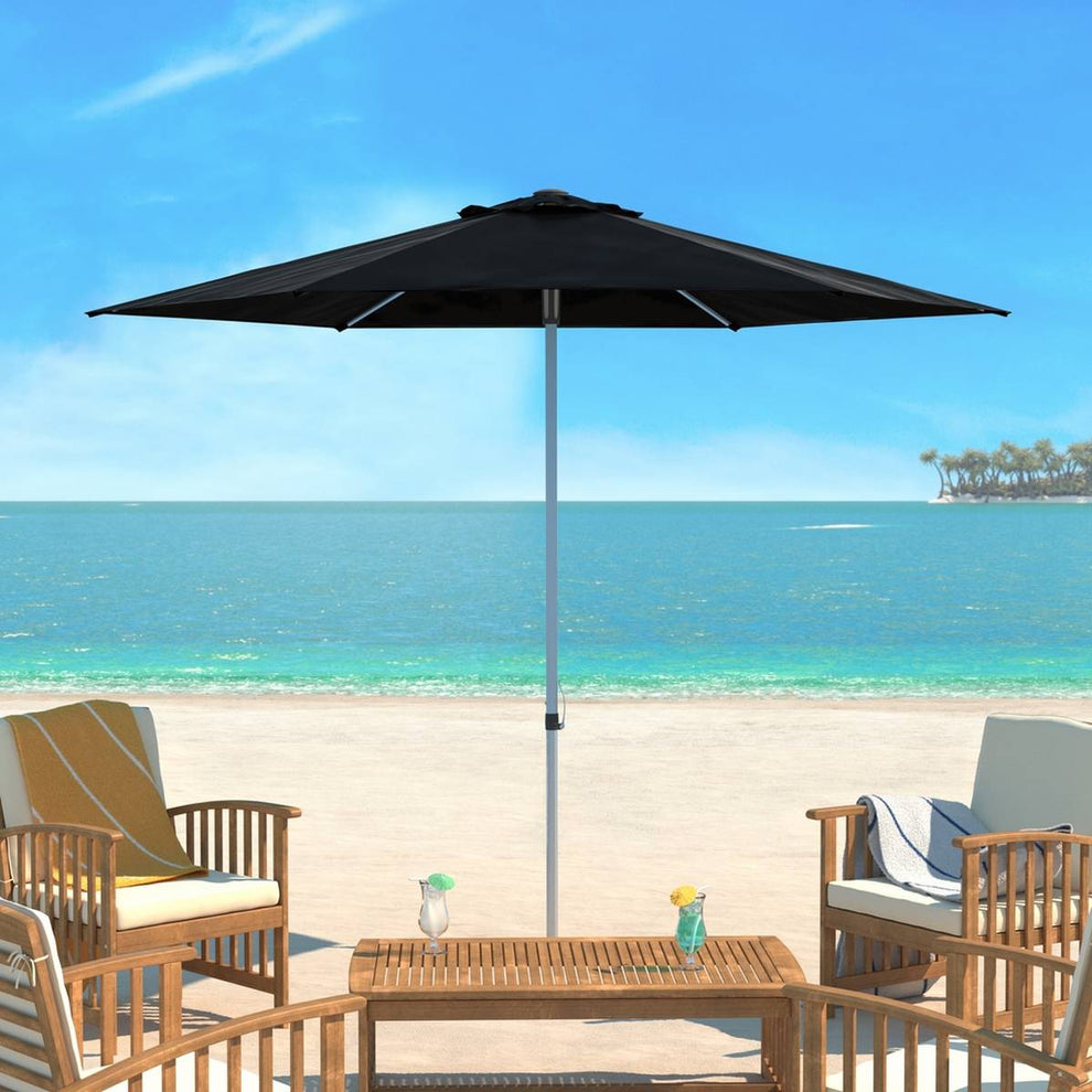 Safavieh Uv Resistant Hurst 9 Ft Easy Glide Market Umbrella | Umbrellas |  Modishstore  - 11