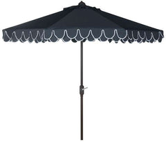 Safavieh Uv Resistant Elegant Valance 9Ft Auto Tilt Umbrella